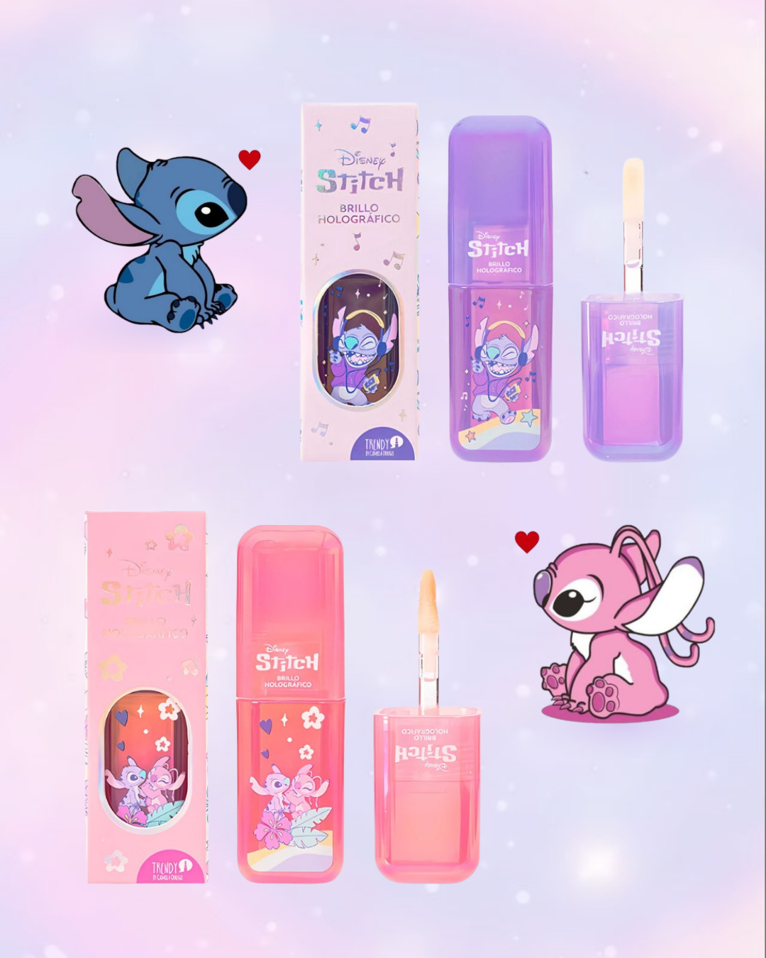 Brillo Holografico Stitch Trendy